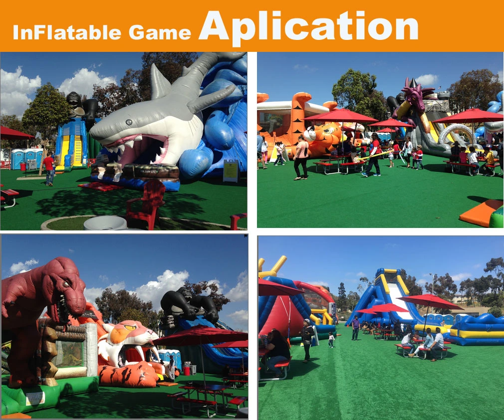 Outdoor inflatable trampoline park obstacles park ninja warrior running inflatable obstacle course for kids and adult Commercial Halloween events