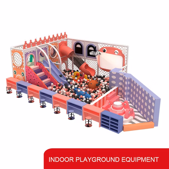 GS TUV City Park Toboggan combiné Jeux pour enfants Jouet en plastique Terrain de jeu d'amusement intérieur Enfants Parc aquatique extérieur Équipement de terrain de jeu