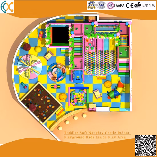 Toddler Soft Naughty Castle Aire de jeux intérieure pour enfants à l'intérieur de l'aire de jeux
