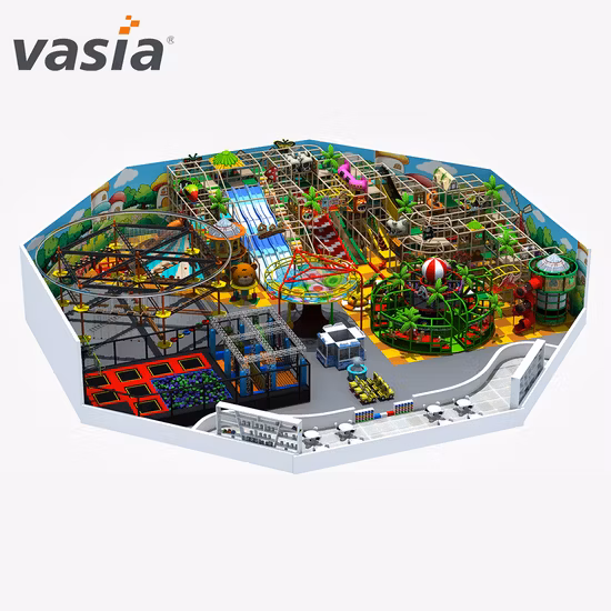 Équipement en plastique extérieur commercial de terrain de jeu pour le parc d'attractions d'enfants