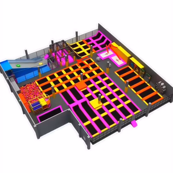 Équipement de terrain de jeux Accessoires de jeux Utilisé Adulte Sky Zone Big Kids Accessoire de gymnastique commerciale Trampoline intérieur Music Park à vendre