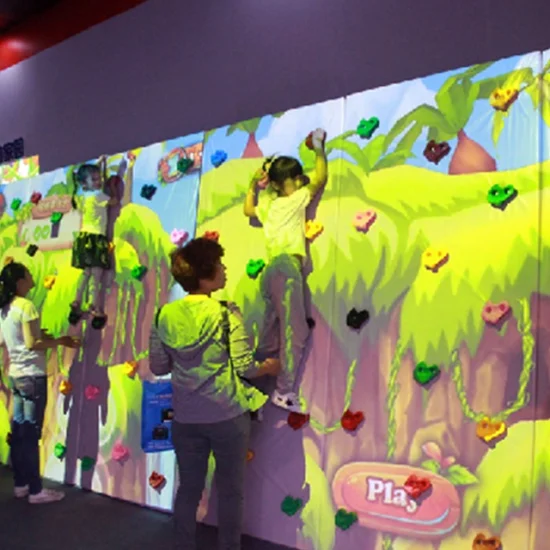 Projecteur de simulation d'escalade murale en réalité augmentée pour enfants