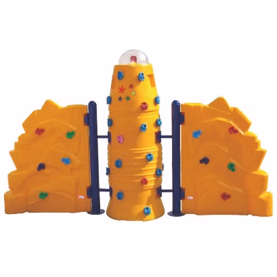 Mur d'escalade en plastique extérieur pour enfants Rockery dans Square Park